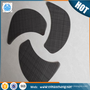 Wholesale 10 mesh black wire mesh cloth screen filter disc for pp pe plastic recycle